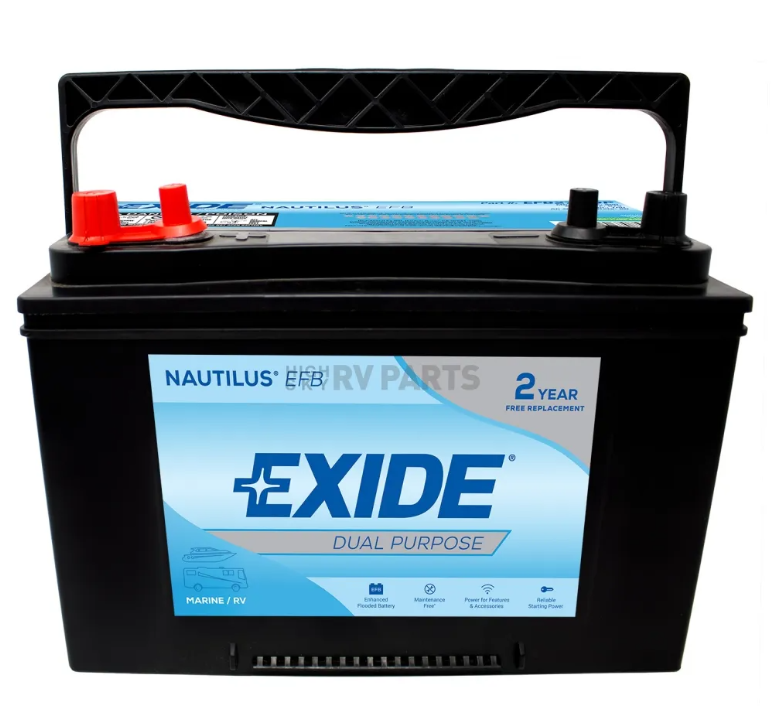 Exide Dual Purpose EFB Marine/RV Group 27 EFB27MDP-EX Battery