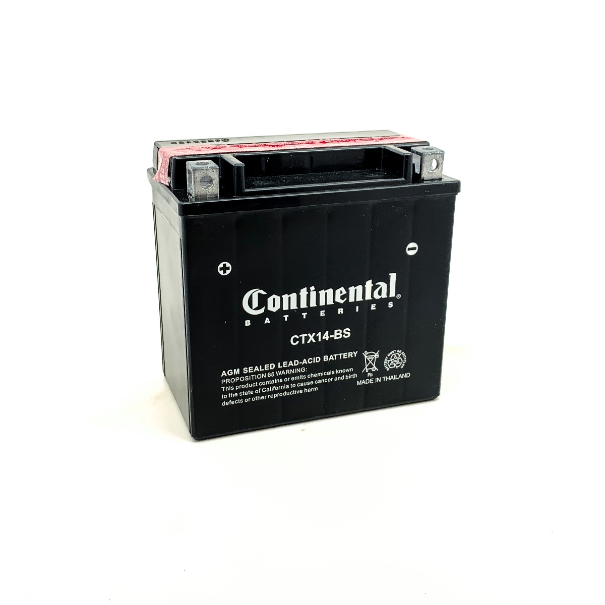 Continental CTX14-BS Power Sport Battery Group PS12 12v Battery